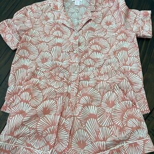 Tommy Bahama Coral and White Sleepwear